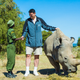 The last male northern white rhino has died.